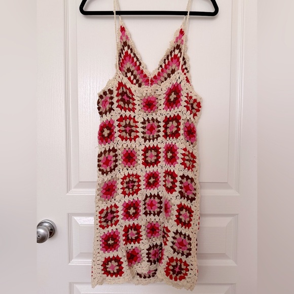 NWT MANGO Handmade Crochet Dress Size M - Picture 8 of 10